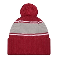 Alabama Crimson Tide Crimson Bold New Era Cuffed Knit Pom Beanie Hat
