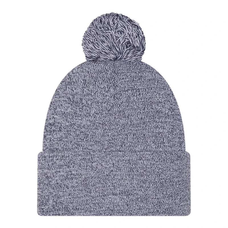 Tennessee Titans Navy Marl New Era Cuffed Knit Pom Beanie Hat