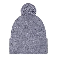 Tennessee Titans Navy Marl New Era Cuffed Knit Pom Beanie Hat