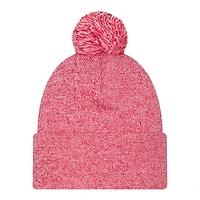 San Francisco 49ers Red Marl New Era Cuffed Knit Pom Beanie Hat