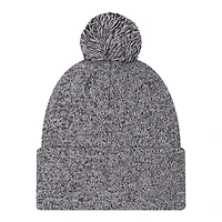 Pittsburgh Steelers Black Marl New Era Cuffed Knit Pom Beanie Hat