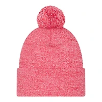 Kansas City Chiefs Red Marl New Era Cuffed Knit Pom Beanie Hat