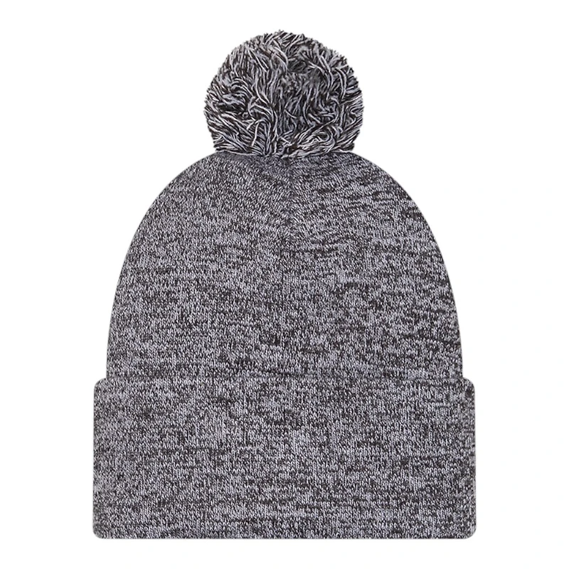 Las Vegas Raiders Black Marl New Era Cuffed Knit Pom Beanie Hat