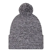 Las Vegas Raiders Black Marl New Era Cuffed Knit Pom Beanie Hat