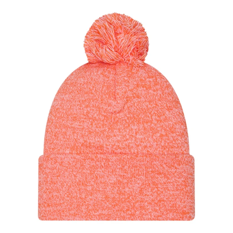 Denver Broncos Orange Marl New Era Cuffed Knit Pom Beanie Hat