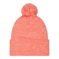 Denver Broncos Orange Marl New Era Cuffed Knit Pom Beanie Hat