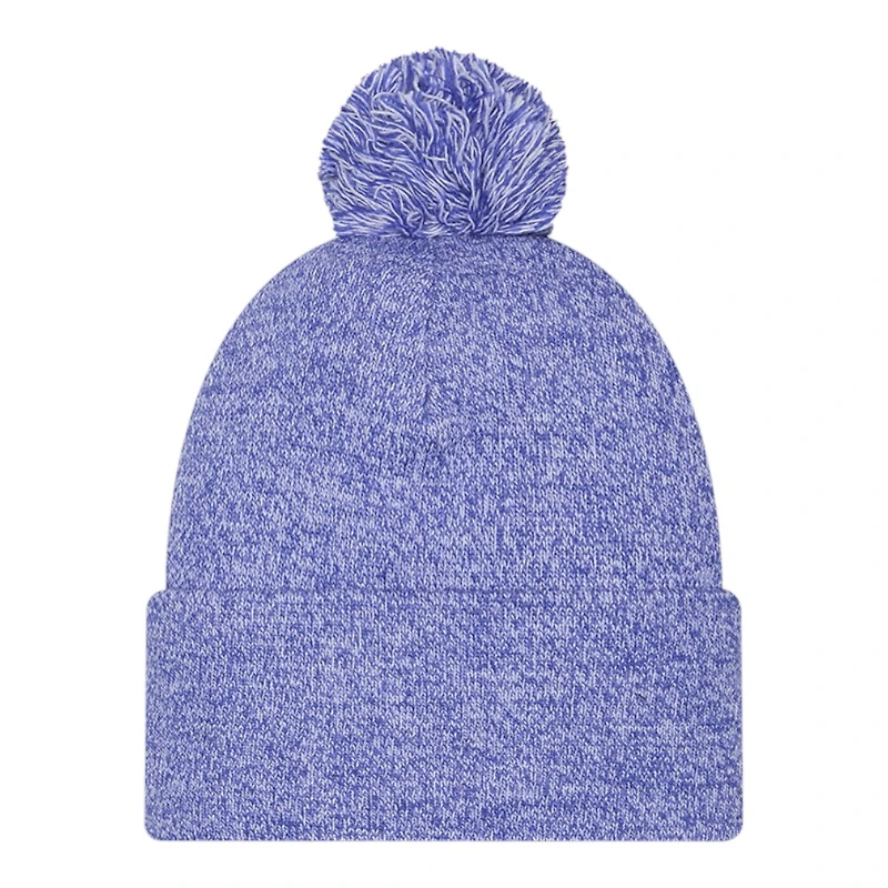 Buffalo Bills Blue Marl New Era Cuffed Knit Pom Beanie Hat