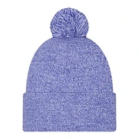 Buffalo Bills Blue Marl New Era Cuffed Knit Pom Beanie Hat