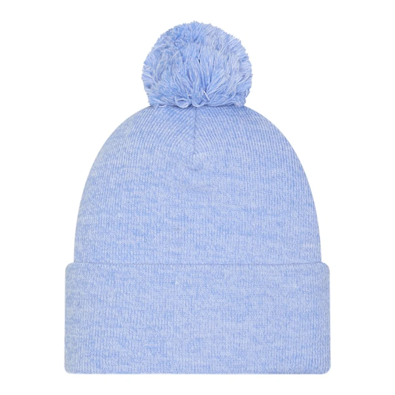 Memphis Grizzlies Blue Marl New Era Cuffed Knit Pom Beanie Hat