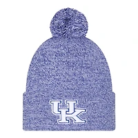 Kentucky Wildcats Blue Marl New Era Cuffed Knit Pom Beanie Hat