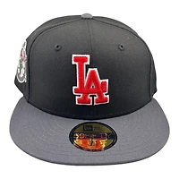 Los Angeles Dodgers Black and Graphite 1956 All Star Game Patch Grey UV New Era 59FIFTY Fitted Hat