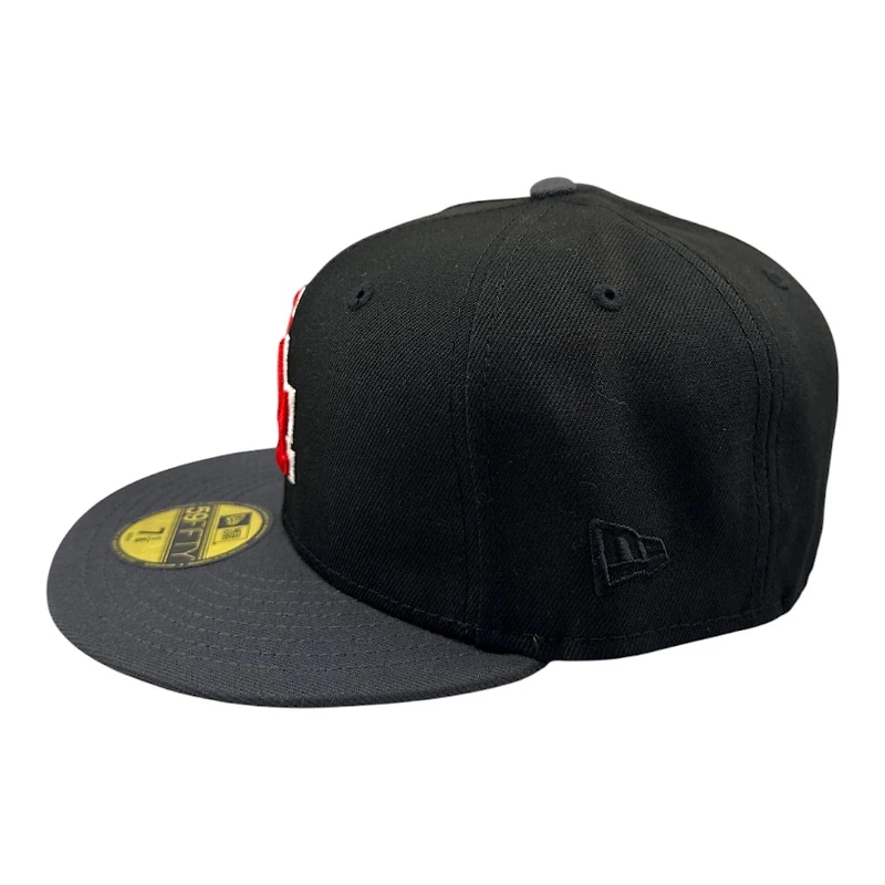 Los Angeles Dodgers Black and Graphite 1956 All Star Game Patch Grey UV New Era 59FIFTY Fitted Hat
