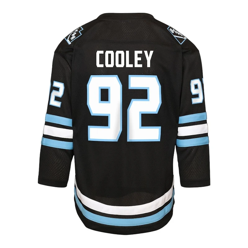 Youth Utah Mammoth Logan Cooley Black Home NHL Replica Jersey