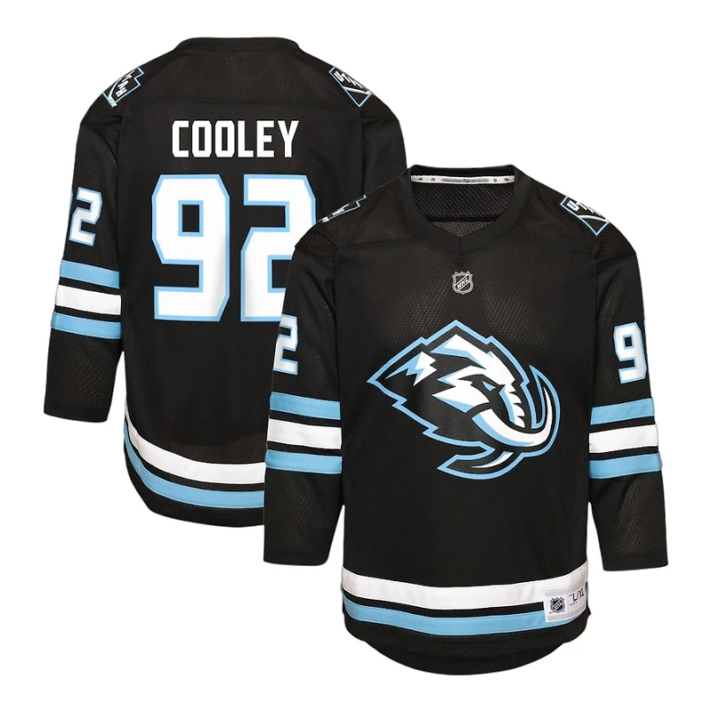 Youth Utah Mammoth Logan Cooley Black Home NHL Replica Jersey
