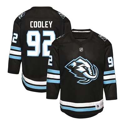 Youth Utah Mammoth Logan Cooley Black Home NHL Replica Jersey