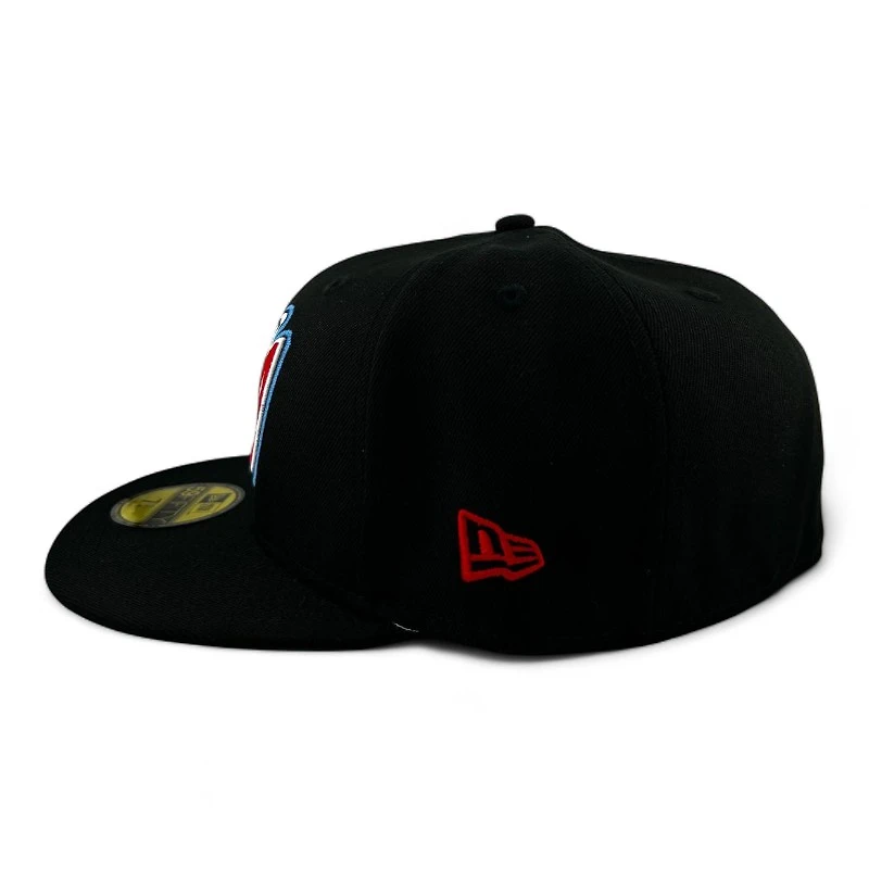 Anaheim Angels Black "Halos Collection" 40th Anniversary Patch Green UV New Era 59FIFTY Fitted Hat