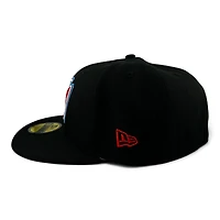 Anaheim Angels Black "Halos Collection" 40th Anniversary Patch Green UV New Era 59FIFTY Fitted Hat