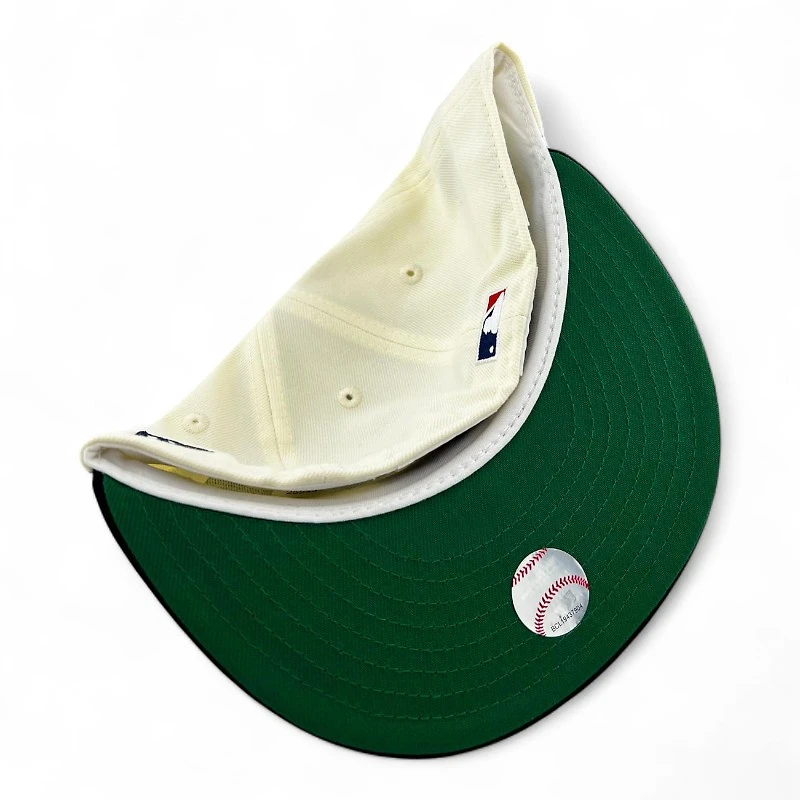Anaheim Angels Chrome and Navy "Halos Collection" 40th Anniversary Patch Green UV New Era 59FIFTY Fitted Hat