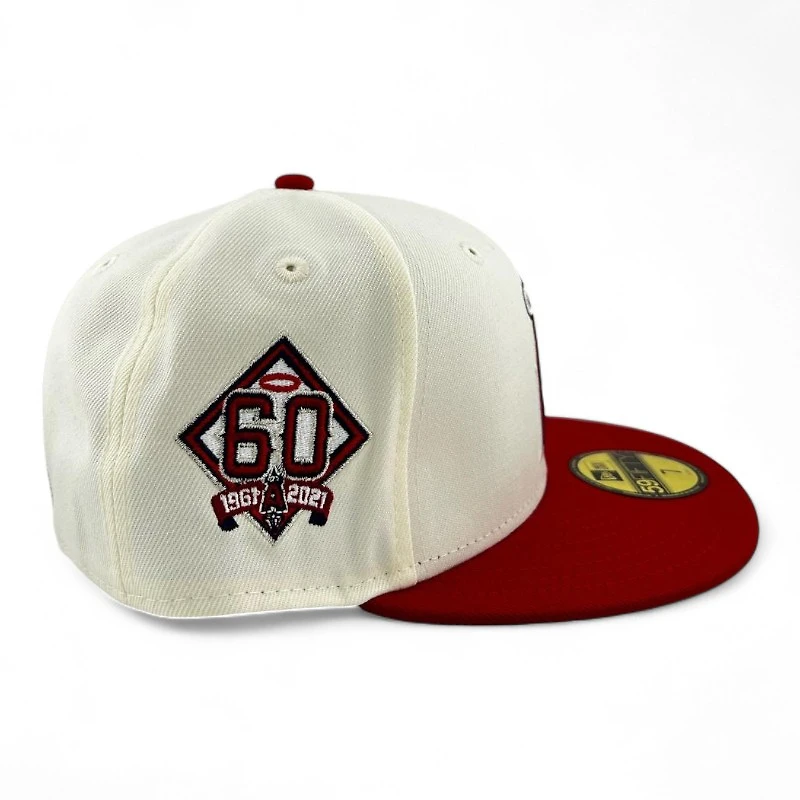 Anaheim Angels Chrome and Red "Halos Collection" 60th Anniversary Patch Gray UV New Era 59FIFTY Fitted Hat