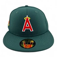 Anaheim Angels Green "Halos Collection" 25th Anniversary Patch Gray UV New Era 59FIFTY Fitted Hat