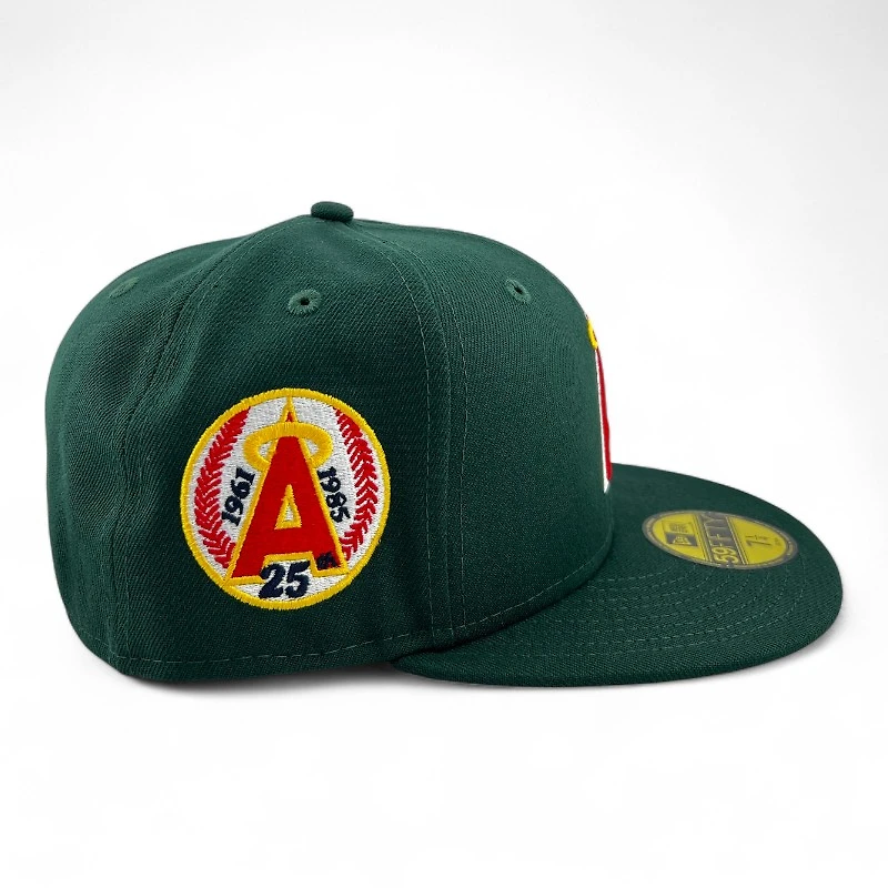 Anaheim Angels Green "Halos Collection" 25th Anniversary Patch Gray UV New Era 59FIFTY Fitted Hat