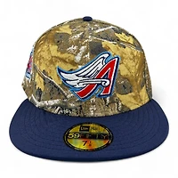 Anaheim Angels Realtree and Dark Blue "Halos Collection" 40th Anniversary Patch Green UV New Era 59FIFTY Fitted Hat