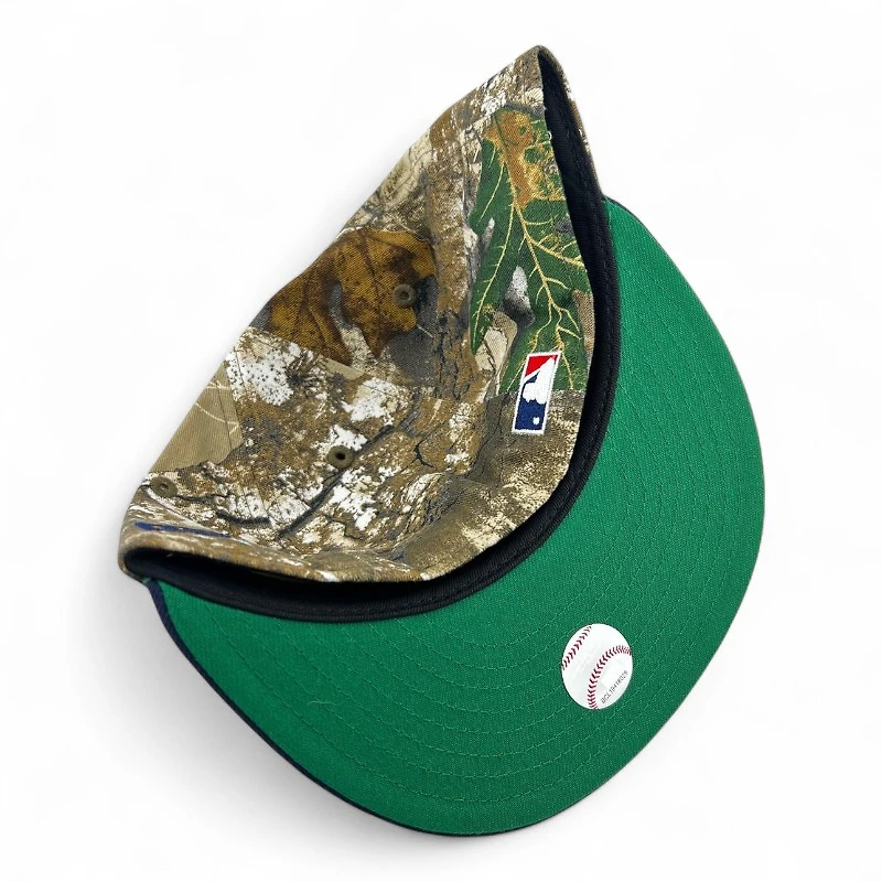 Anaheim Angels Realtree and Dark Blue "Halos Collection" 40th Anniversary Patch Green UV New Era 59FIFTY Fitted Hat