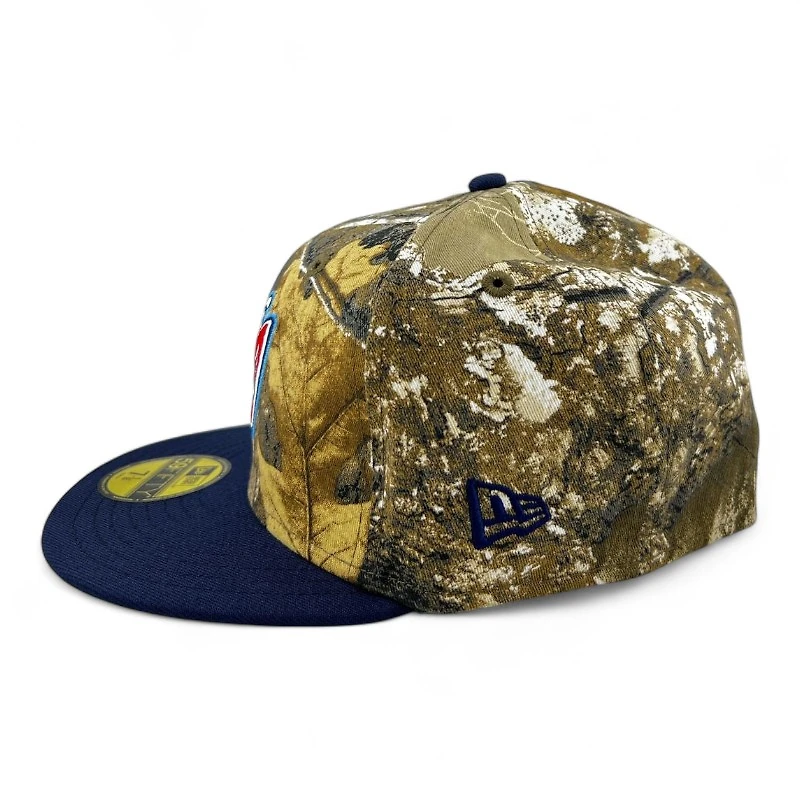 Anaheim Angels Realtree and Dark Blue "Halos Collection" 40th Anniversary Patch Green UV New Era 59FIFTY Fitted Hat