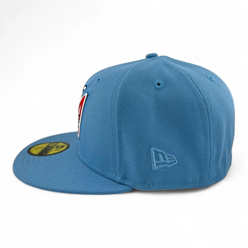 Anaheim Angels Sky Blue "Halos Collection" 50th Anniversary Patch Gray UV New Era 59FIFTY Fitted Hat