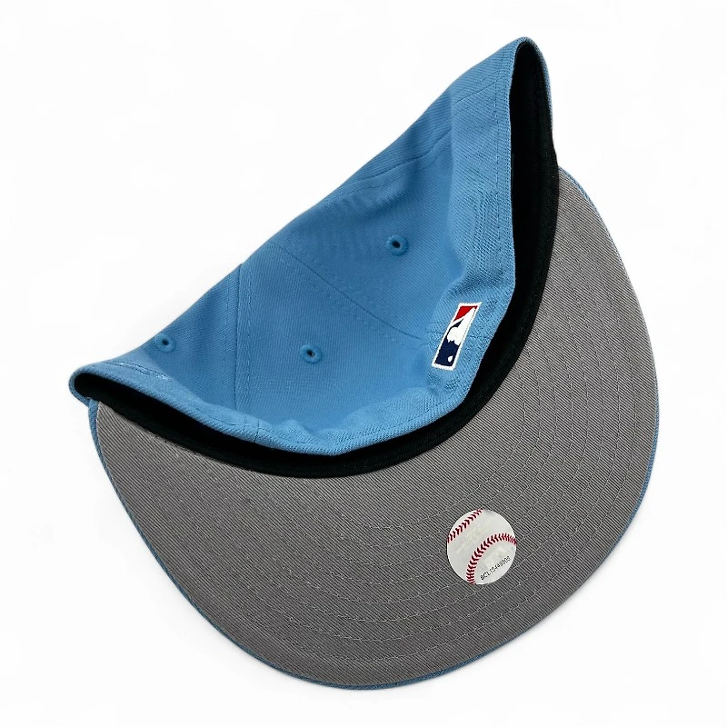 Anaheim Angels Sky Blue "Halos Collection" 50th Anniversary Patch Gray UV New Era 59FIFTY Fitted Hat
