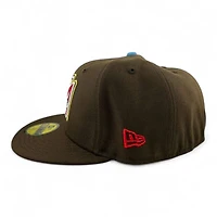 Anaheim Angels Walnut "Halos Collection" 40th Anniversary Patch Sky Blue UV New Era 59FIFTY Fitted Hat