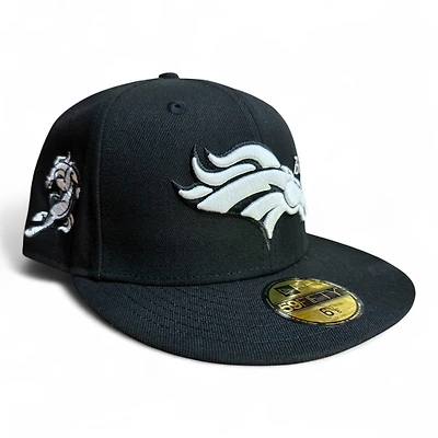 Denver Broncos Black Country with Historic Patch Gray UV New Era 59FIFTY Fitted Hat