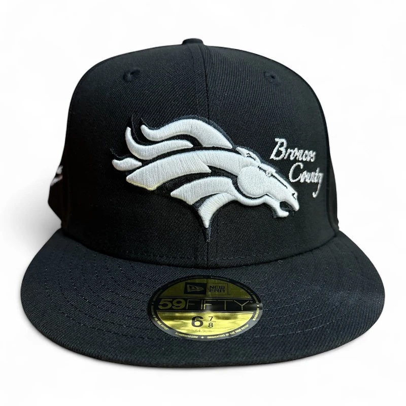 Denver Broncos Black Country with Historic Patch Gray UV New Era 59FIFTY Fitted Hat