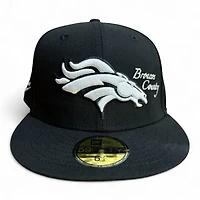 Denver Broncos Black Country with Historic Patch Gray UV New Era 59FIFTY Fitted Hat