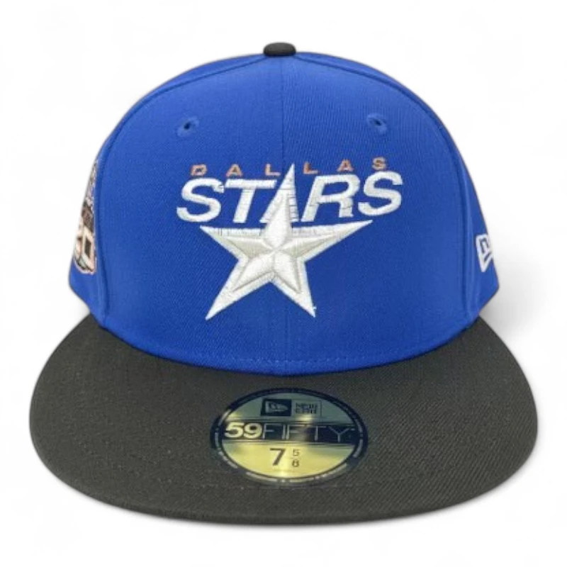 Dallas Stars Light Royal Blue and Black 20th Anniversary Patch Pink UV New Era 59FIFTY Fitted Hat