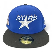 Dallas Stars Light Royal Blue and Black 20th Anniversary Patch Pink UV New Era 59FIFTY Fitted Hat