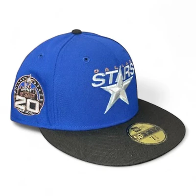 Dallas Stars Light Royal Blue and Black 20th Anniversary Patch Pink UV New Era 59FIFTY Fitted Hat