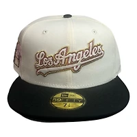 Los Angeles Dodgers Chrome and Black Tokyo Series Patch Grey UV New Era 59FIFTY Fitted Hat