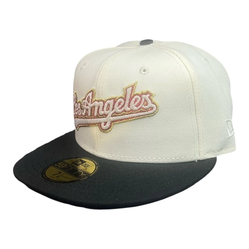 Los Angeles Dodgers Chrome and Black Tokyo Series Patch Grey UV New Era 59FIFTY Fitted Hat