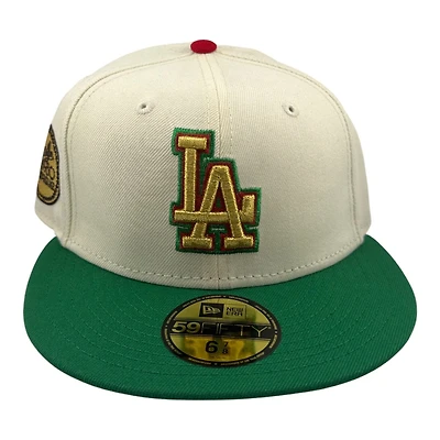 Los Angeles Dodgers Chrome and Green 1980 ASG Patch Brown UV New Era 59FIFTY Fitted Hat
