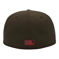 Arizona Diamondbacks Brown and Black 1998 Inaugural Patch Red UV New Era 59FIFTY Fitted Hat