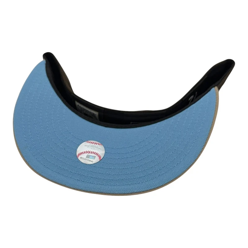 Los Angeles Dodgers Brown Two Tone 60th Anniversary Patch Light Blue UV New Era 59FIFTY Fitted Hat