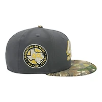 Houston Colt 45s Graphite and Realtree 40 Years Patch Grey UV New Era 59FIFTY Fitted Hat