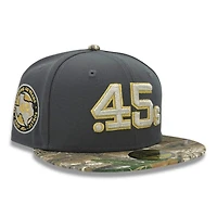 Houston Colt 45s Graphite and Realtree 40 Years Patch Grey UV New Era 59FIFTY Fitted Hat