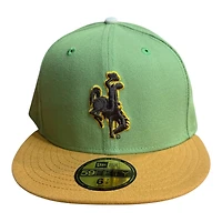 Wyoming Cowboys Matcha Green and Panama Tan New Era 59FIFTY Fitted Hat