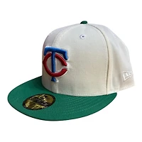 Minnesota Twins Chrome and Green with White UV New Era 59FIFTY Fitted Hat