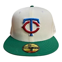 Minnesota Twins Chrome and Green with White UV New Era 59FIFTY Fitted Hat