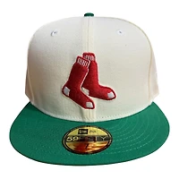 Boston Red Sox Chrome and Green with White UV New Era 59FIFTY Fitted Hat