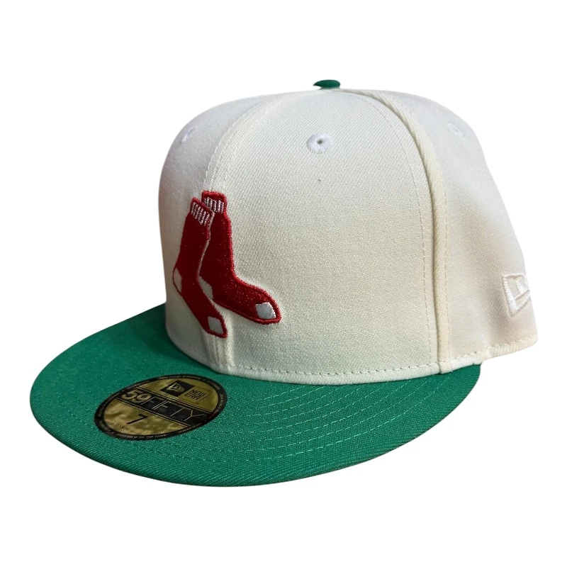 Boston Red Sox Chrome and Green with White UV New Era 59FIFTY Fitted Hat