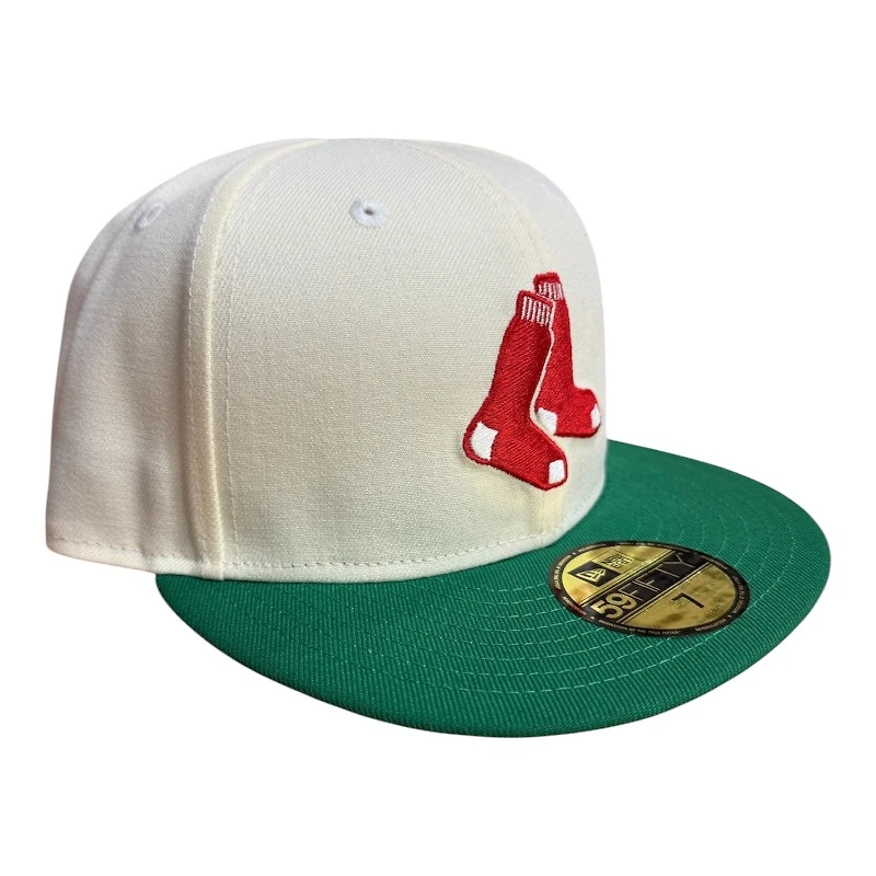 Boston Red Sox Chrome and Green with White UV New Era 59FIFTY Fitted Hat